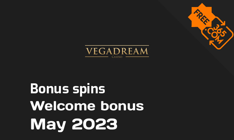 VegaDream bonus spins, 100 spins