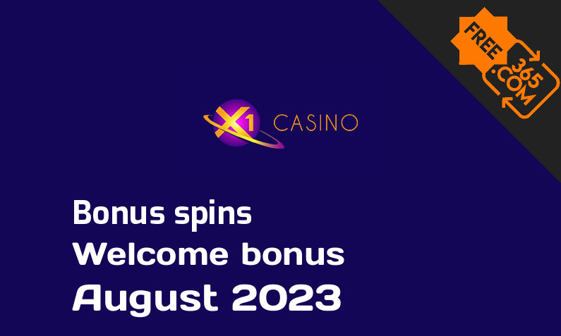 X1 Casino bonus spins August 2023, 50 bonusspins